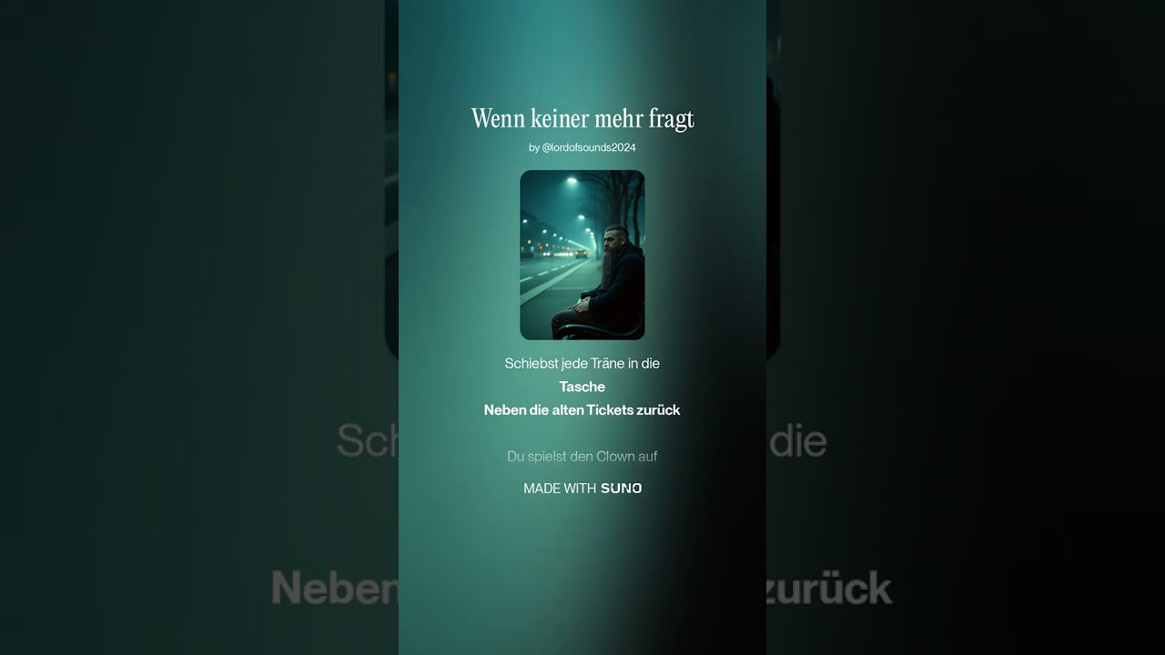 🖤 Wenn keiner mehr fragt – Lord of Sounds | Ein Lied über stille Sorgen & Nähe @LordofSounds2024