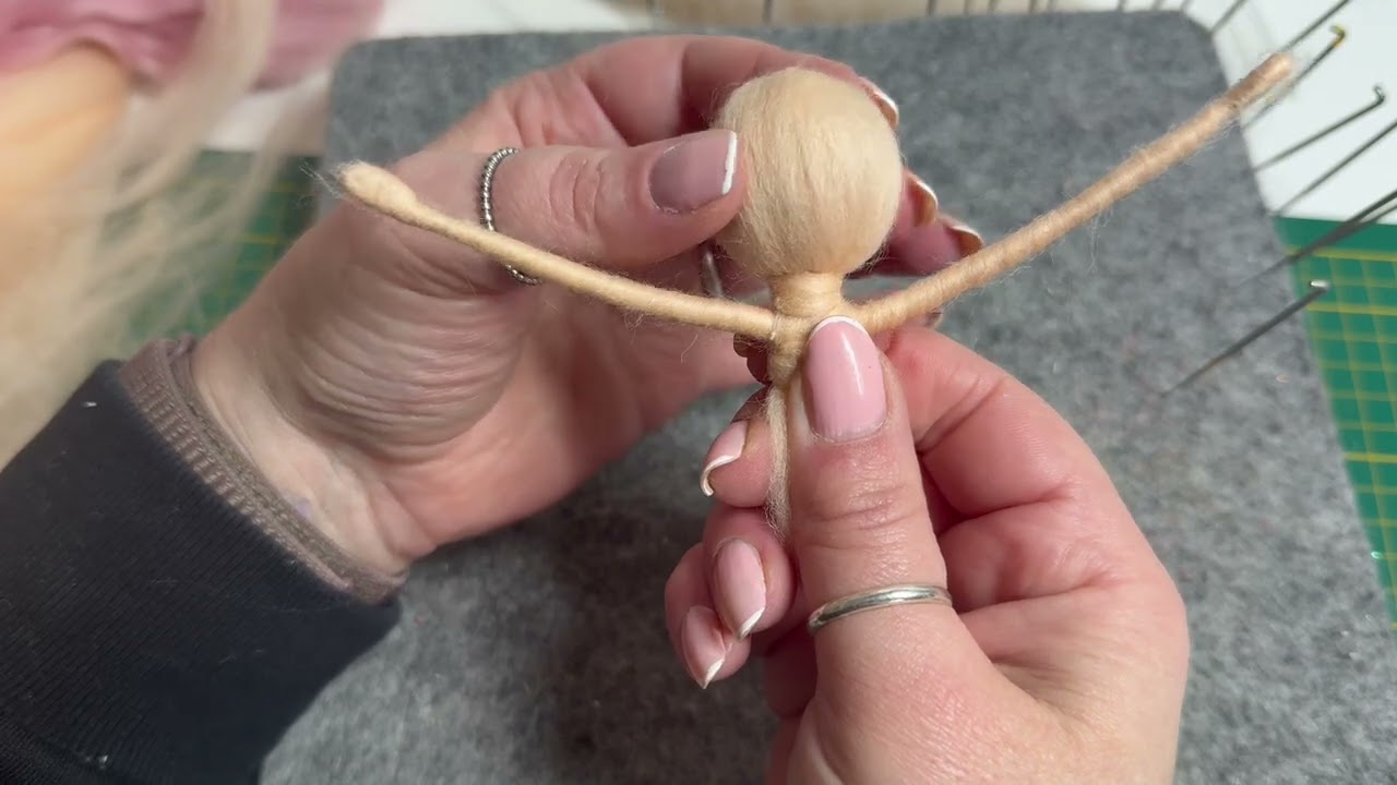 Filzfee Grundfigur filzen Tutorial Needle Felting Filzanleitung