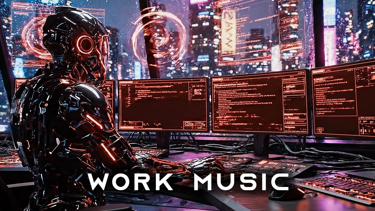 POV: You Found Your Focus Boost in This Cyberpunk Ambience  | Work, Create and Study | 4k