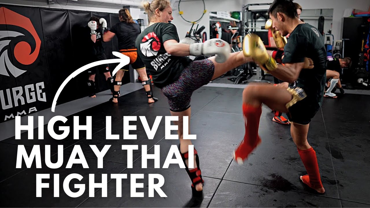 Getting Beat up by High Level Female Muay Thai Fighter (BREAKDOWN)