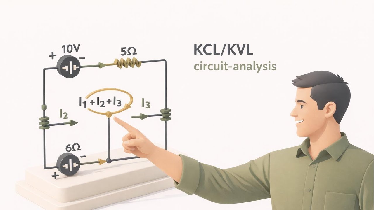 Solve Circuit Using KCL & KVL | Step-by-Step Electrical Fundamentals