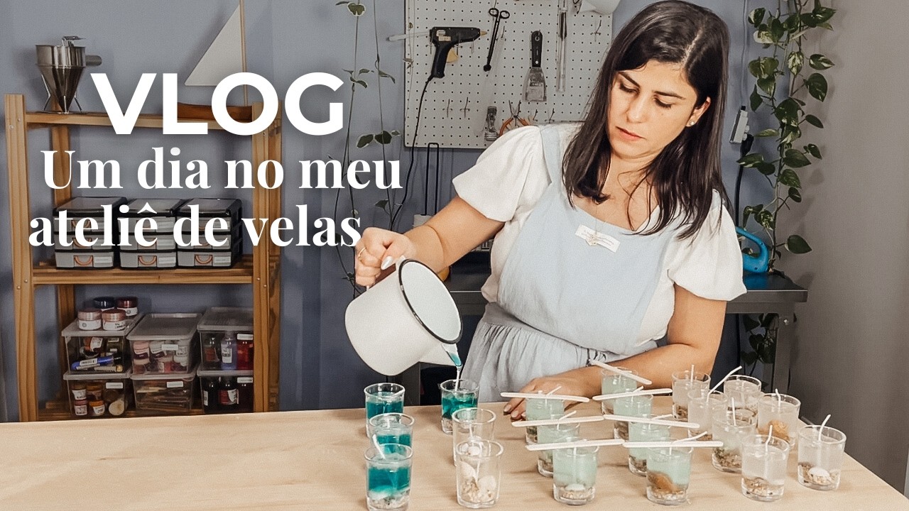 Vlog - Rotina do meu Ateliê de velas aromáticas