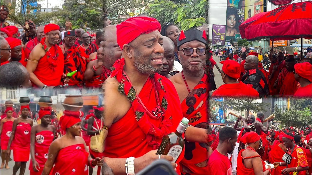 Ga Mantse HRM NII TACKIE TEIKO TSURU II visits His Late father's Grâve to Pour Libation