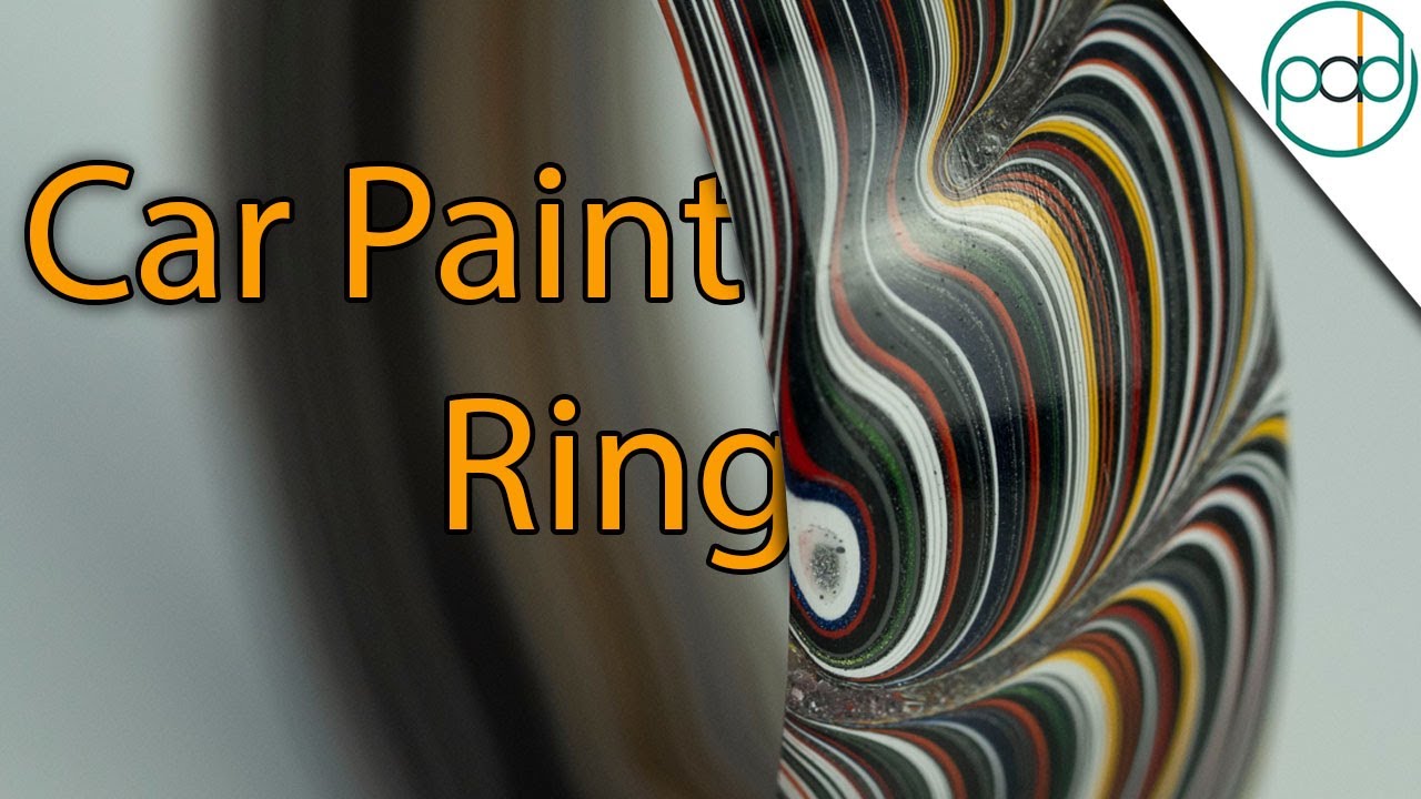 Making a Fordite Ring (Pure Car Paint Ring)