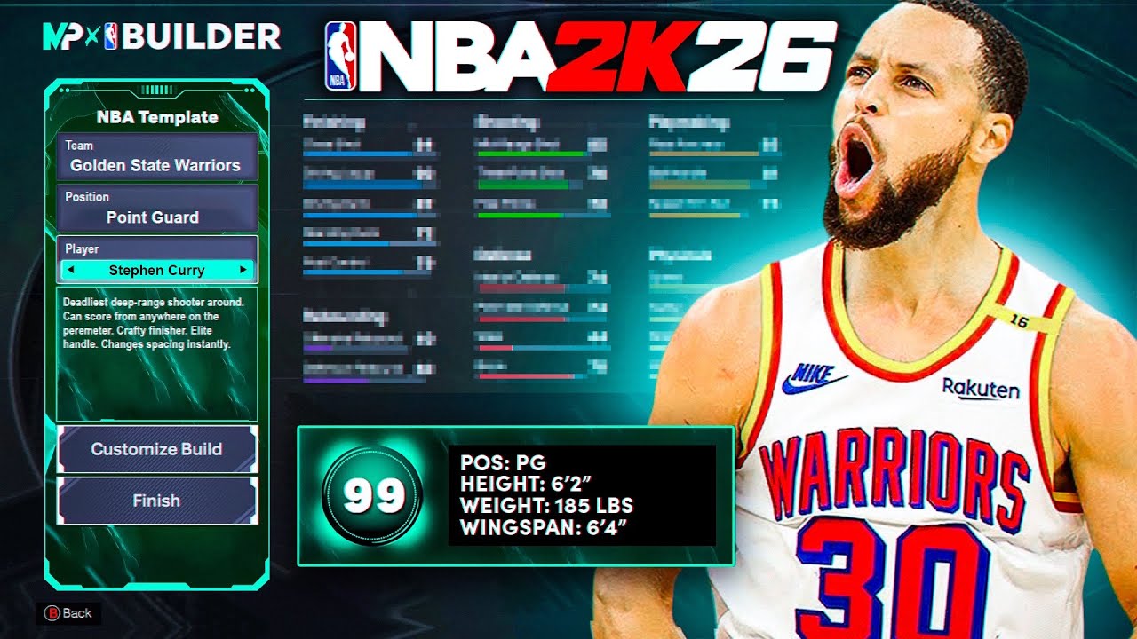 BEST STEPHEN CURRY BUILD | NBA 2K26 NEXT GEN