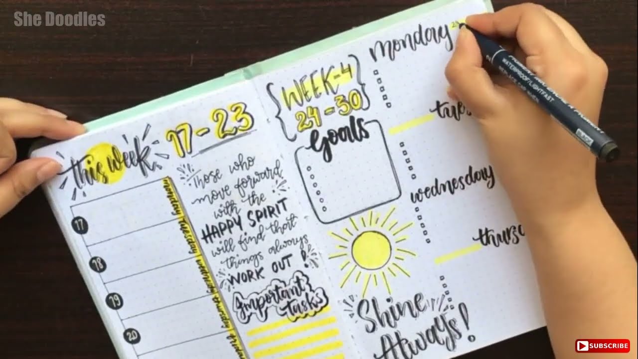 Bullet Journal June Weekly ~ Bullet Journal June Weekly Setup | Plan with me