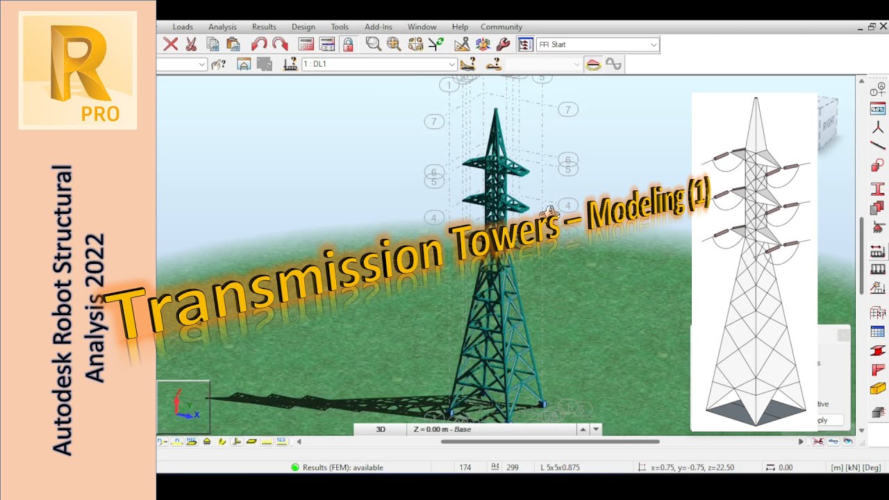 Modeling Lattice Steel Transmission Towers Using Autodesk Robot | Part 2 - Modeling (2)
