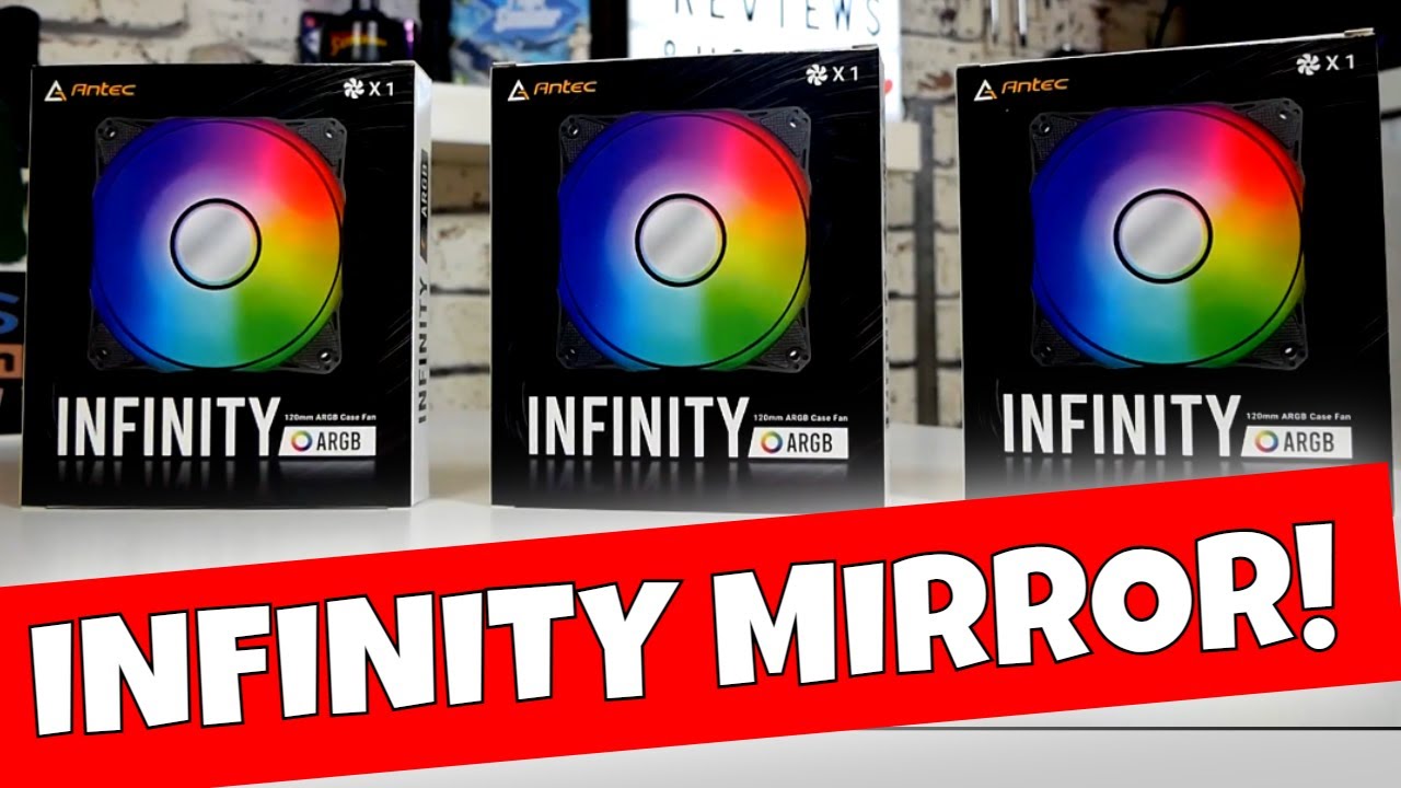 Antec Infinity Mirror ARGB 3 Pack Fan Kit With Hub