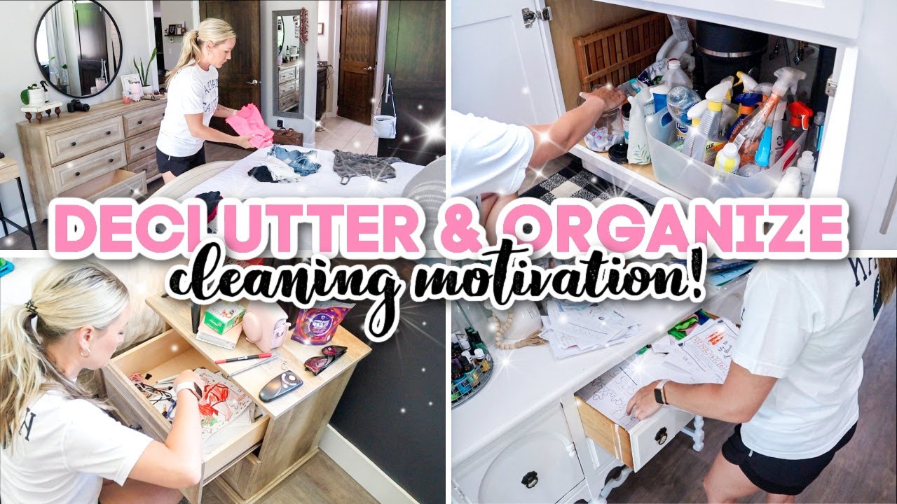 DECLUTTER & ORGANIZE WITH ME // *NEW* Cleaning Motivation