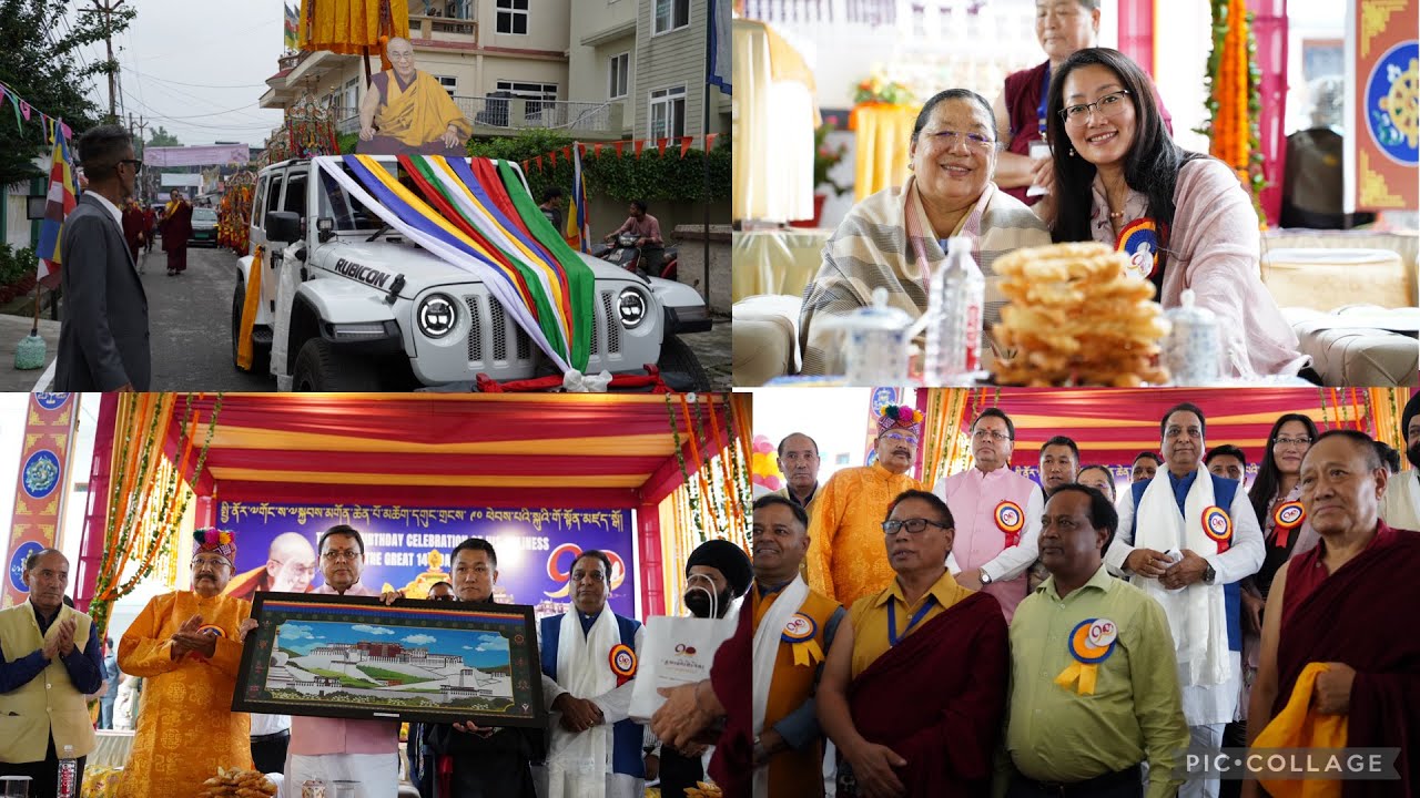 ✨ Doon Tibetan community joyfully celebrates the 90th birthday of His Holiness the 14th Dalai Lama.