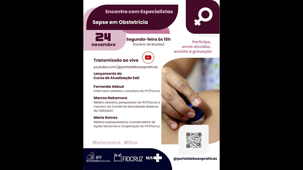 Encontro com Especialistas 24/11/2025 Sepse em Obstetrícia