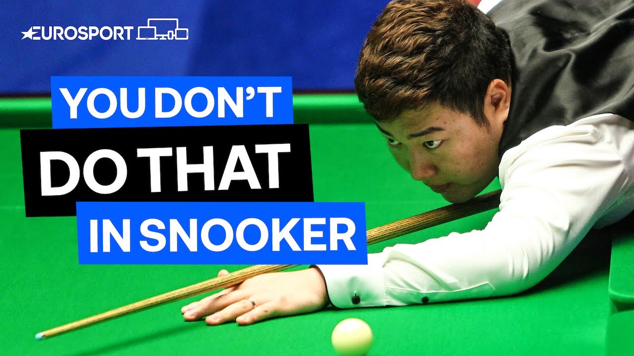 Yan Bingtao asks for white ball to be cleaned against Mark Selby | Eurosport Snooker