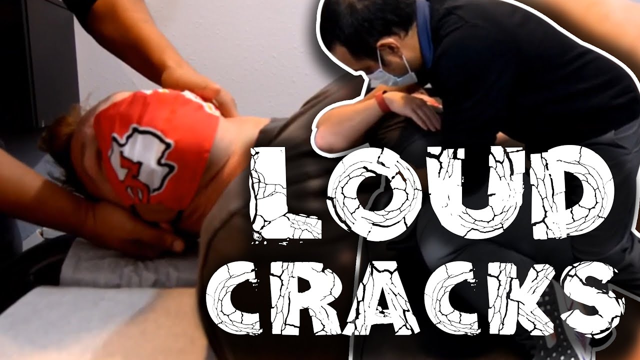 FULL SPINE CHIROPRACTIC ADJUSTMENT + LOUD CRACKS
