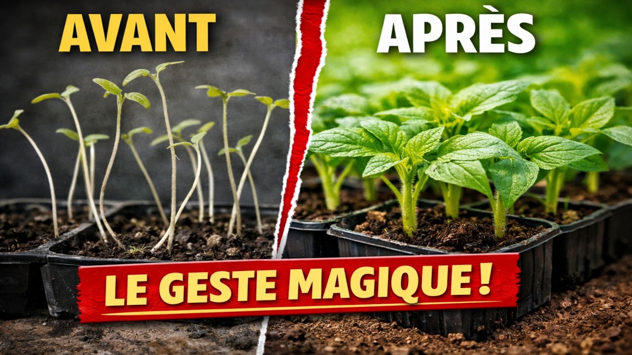 Mes semis ne filent JAMAIS ! Tout le secret réside dans une seule action, à faire dès l'apparition