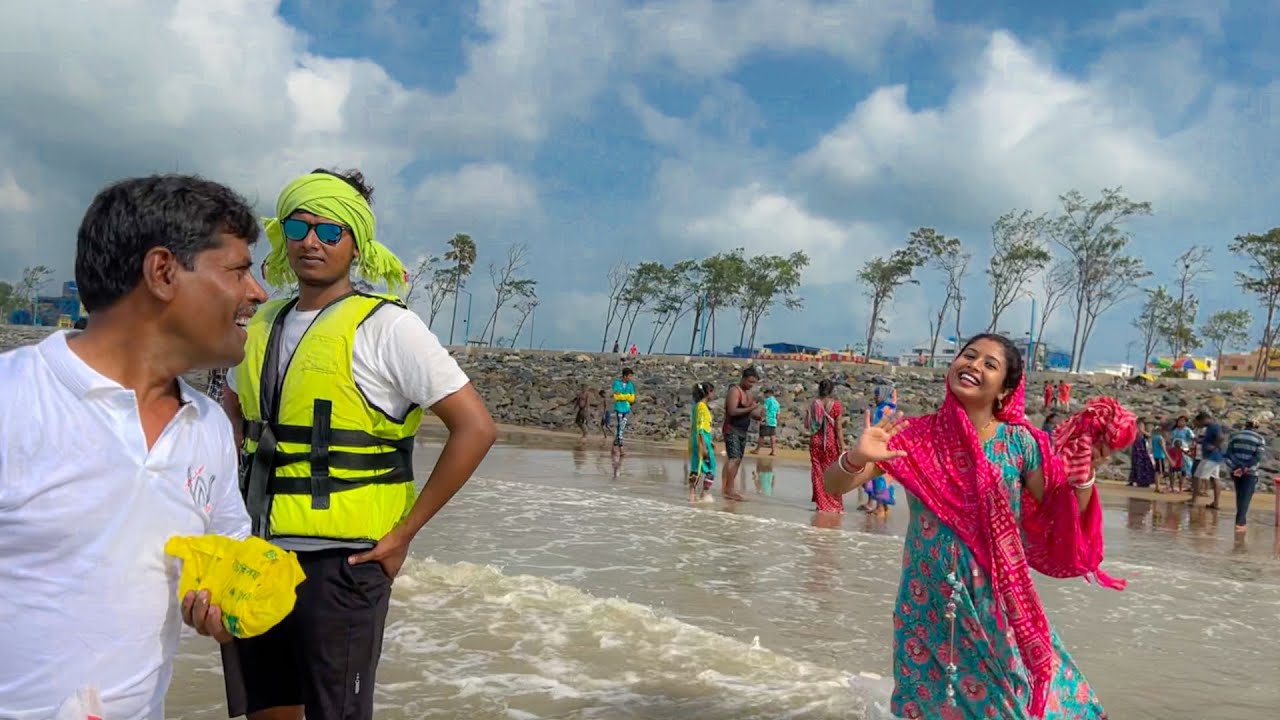 দীঘার সমুদ্রে স্নান করে বাবা আজ সবথেকে বেশি খুশি হয়েছে | Digha Sea Beach |