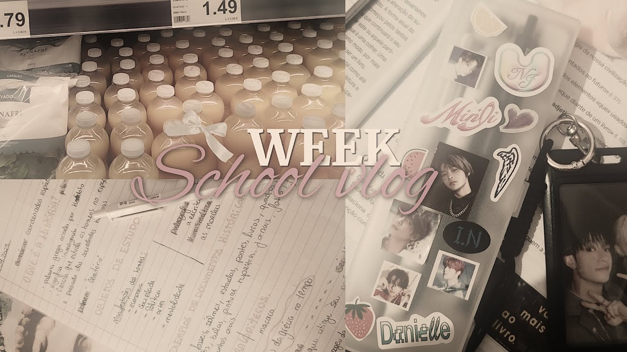 First Week of High School Vlog ! study, snacks, ootd, full body care, k pop and more...! 