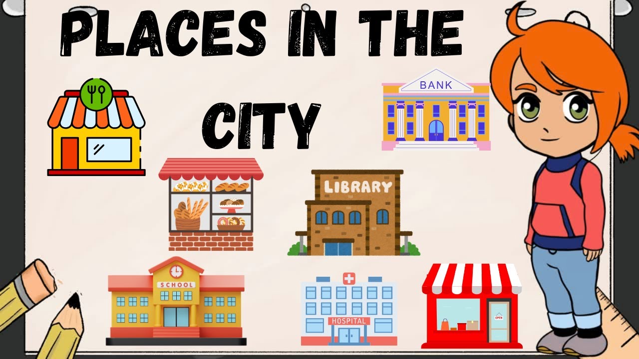 Places of the city in Spanish for children