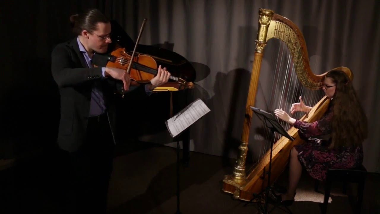 Erik Satie. Gnossienne no.1 for viola and harp.