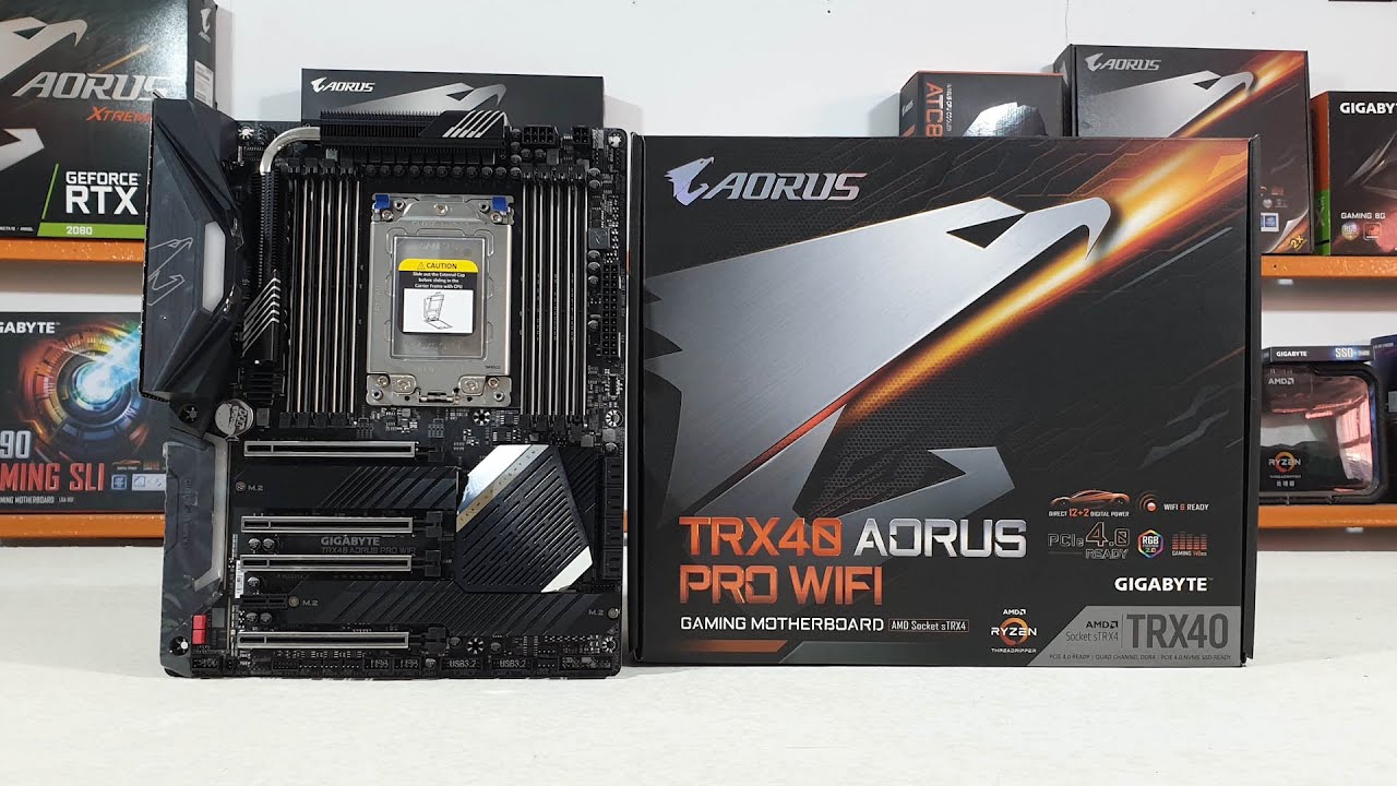 TRX40 AORUS Pro WiFi AMD Motherboard Socket sTRX4 [Unboxing]