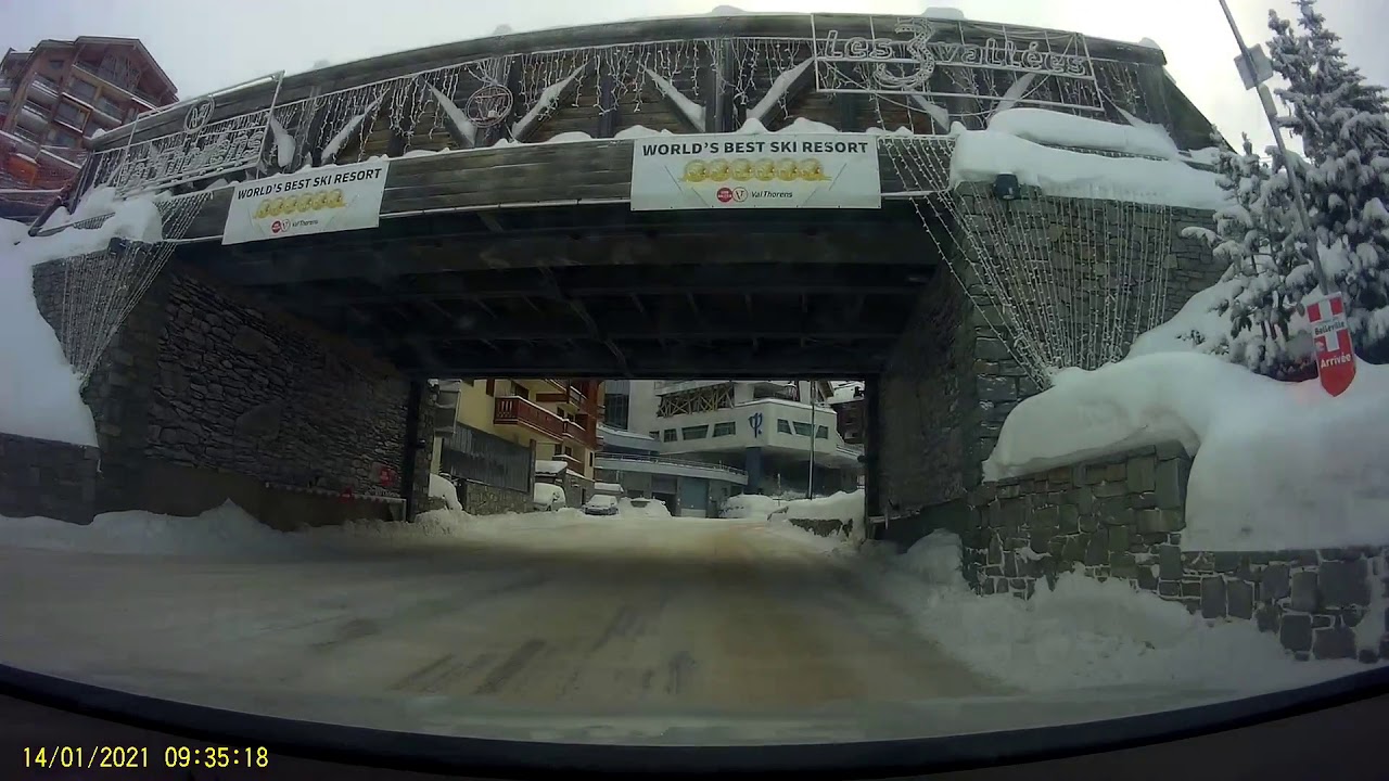 road to Val thorens