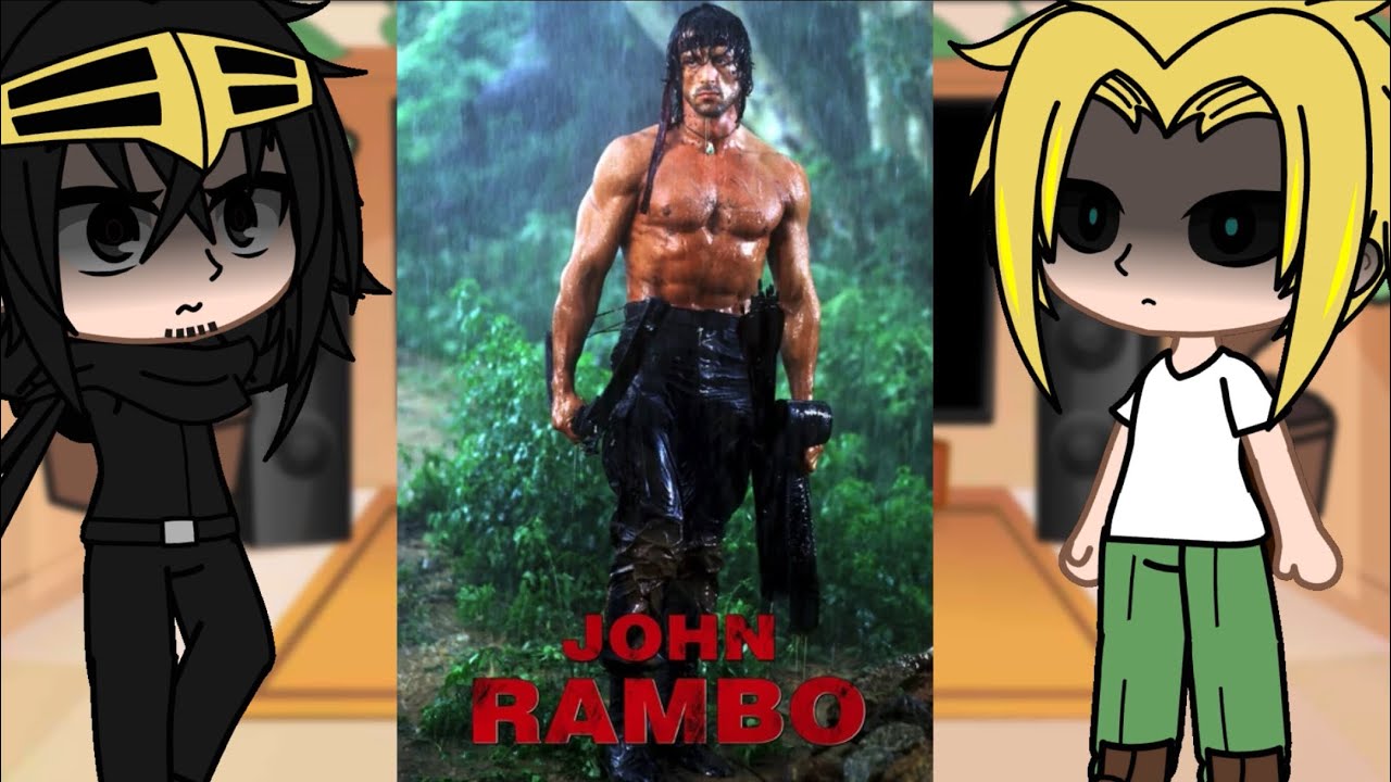 Mha react to Izuku as Rambo //Rambo// //my hero academia// //gach club//