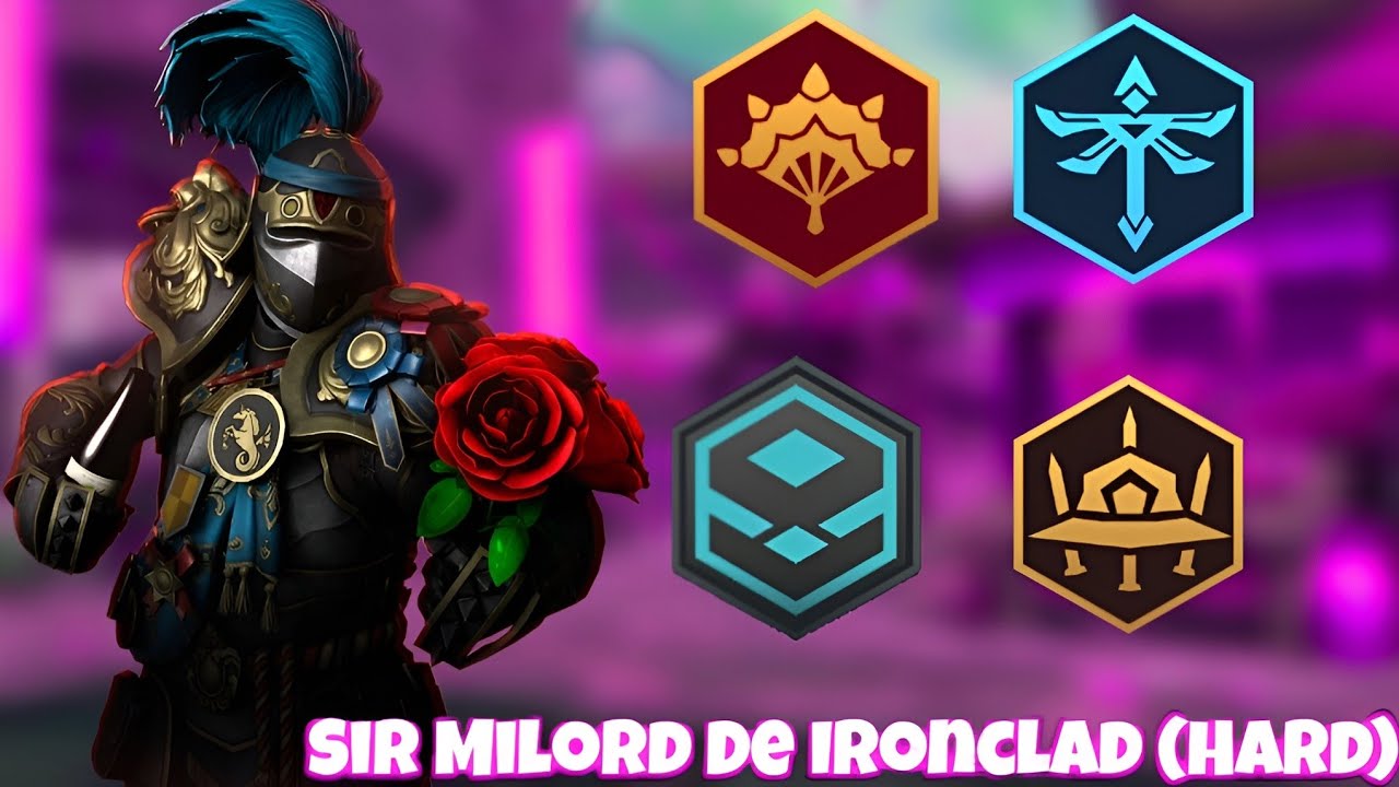 Rematch - Beating Sir Milord De Ironclad (Hard Mode) By using More Level 6 Sets💀 Must Watch ‼️