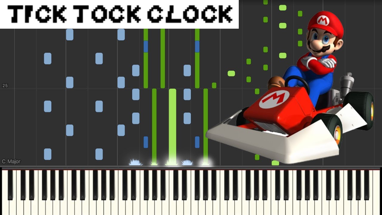 Mario Kart DS - Tick Tock Clock [Piano Duet]