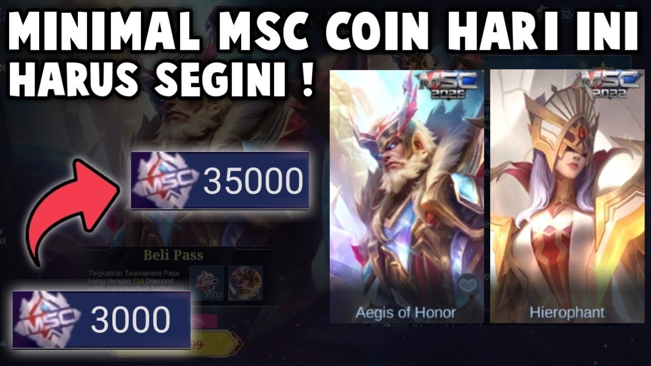 MINIMAL MSC COIN HARI INI UNTUK DAPETIN SKIN MSC BEBAS PILIH HARUS SEGINI !!