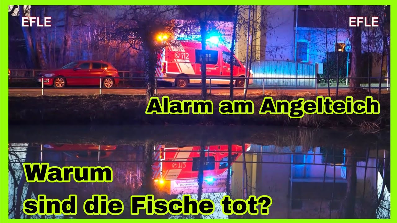 ❌️Fischsterben im Angelteich⚠️FEUERWEHR LEIPZIG rückt wegen vermeintlicher Umweltgefährdung an🚒