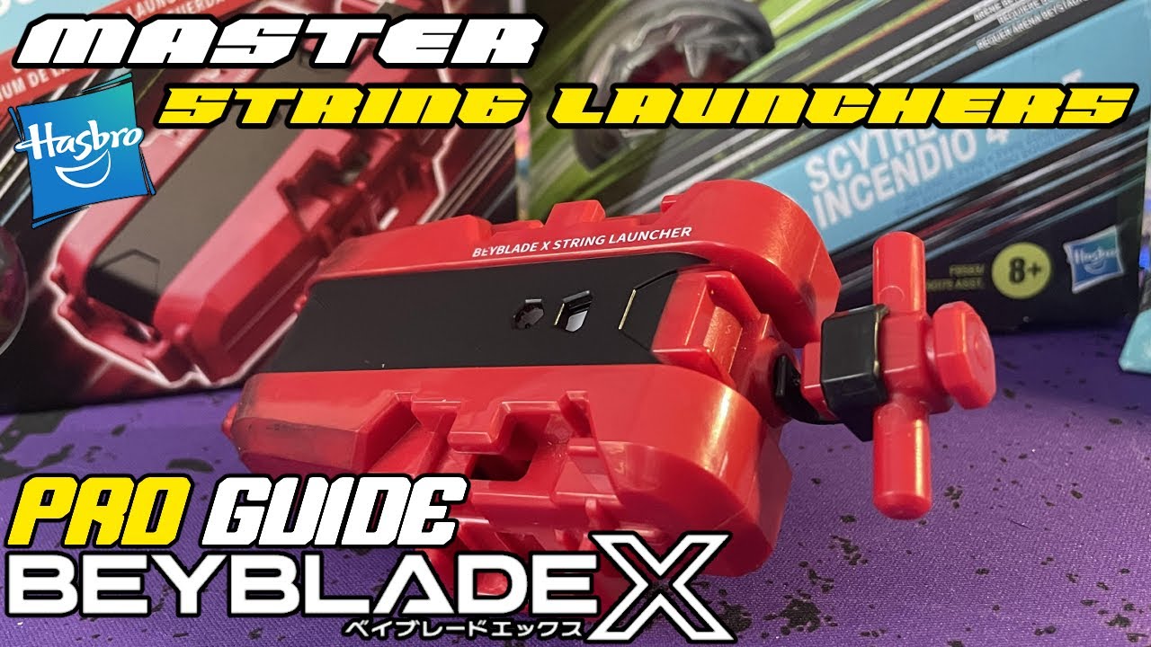 HOW TO USE STRING LAUNCHERS IN BEYBLADE X HASBRO