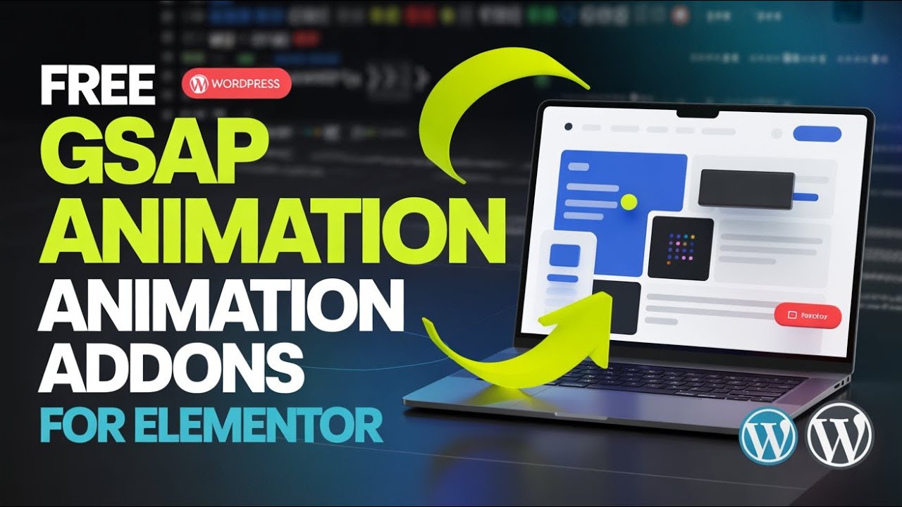 Бесплатный плагин анимации GSAP и дополнения для Elementor | Лучший плагин анимации для WordPress...