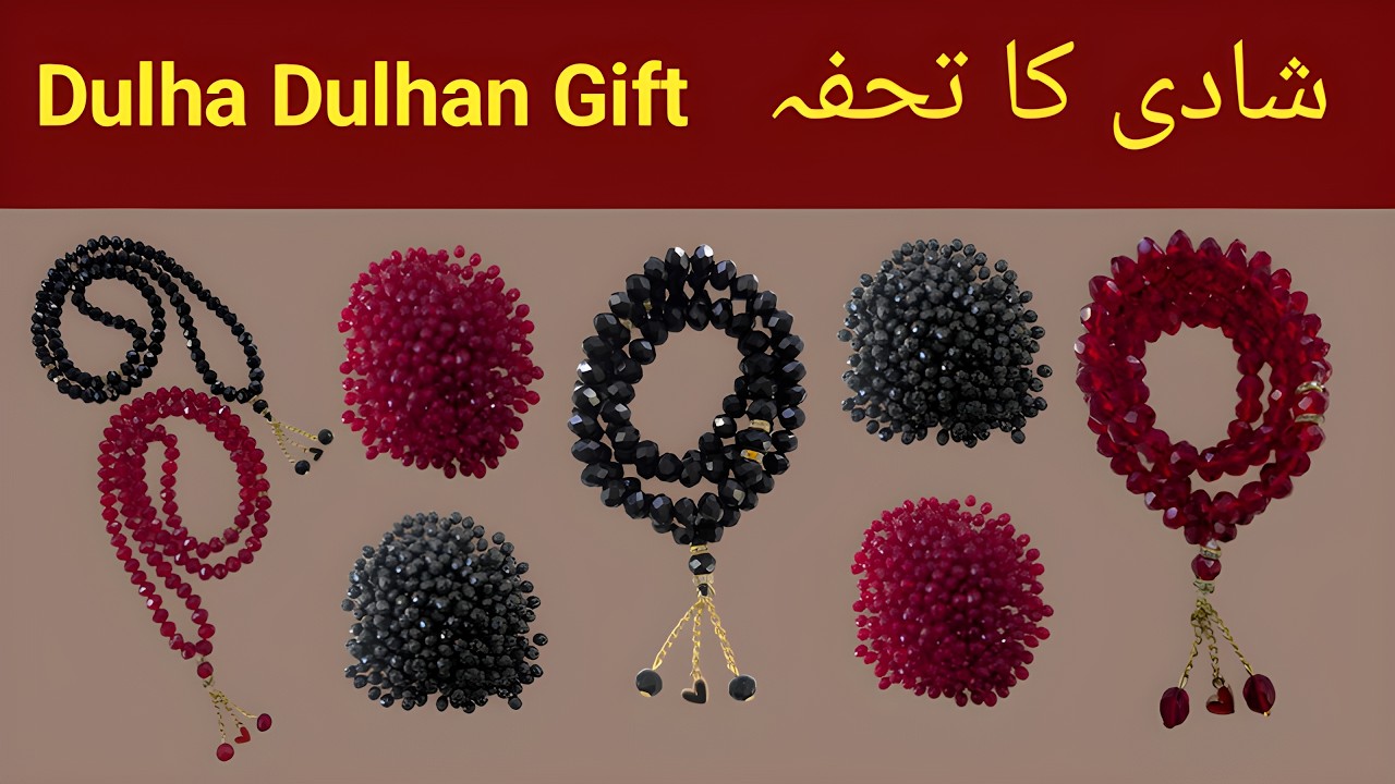 Dulha Dulhan ke liye Matching Tasbih banane ka tarika | Handmade Wedding Gift
