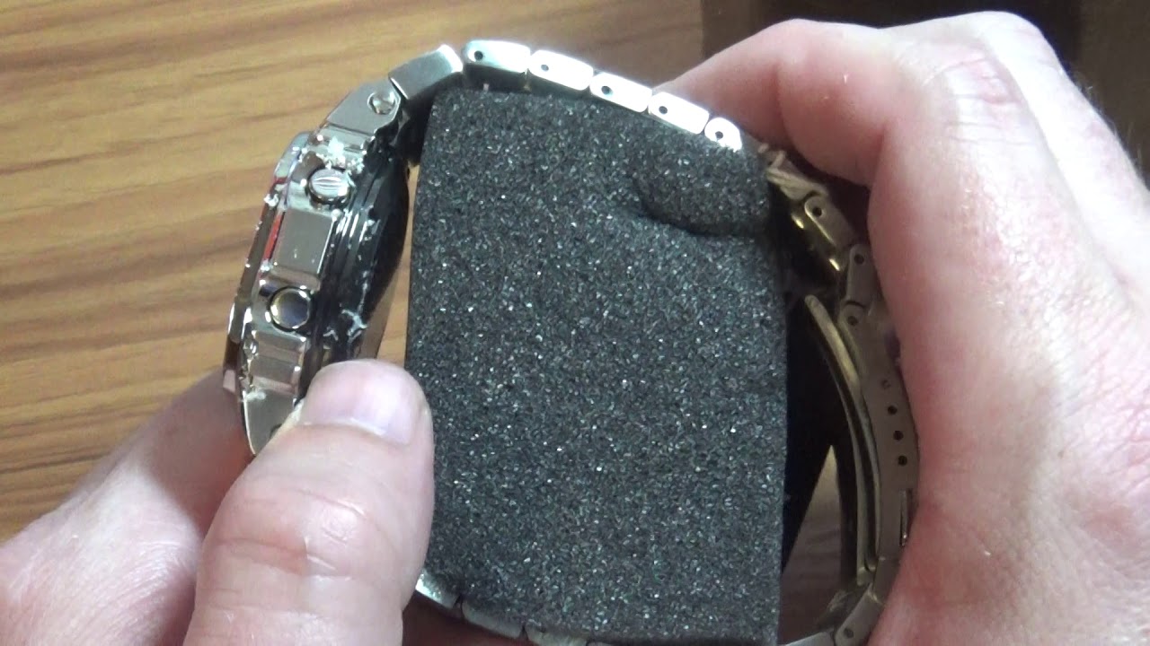 Casio G Shock GMW5000D-1 all metal G Shock Sqaure unboxing!