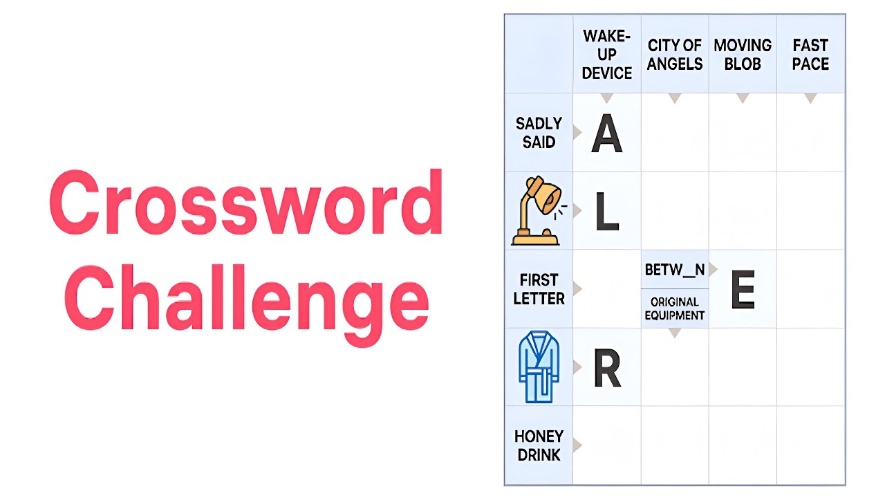 Crossword Challenge (by Nocturnal Games) IOS Gameplay Video (HD)