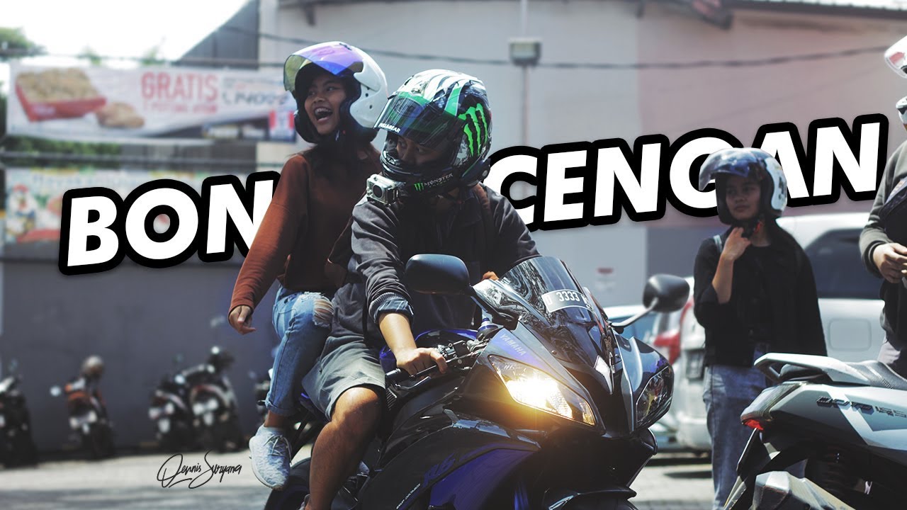 bonceng cewe-cewe SMA naek moge R6 dan ZX10R