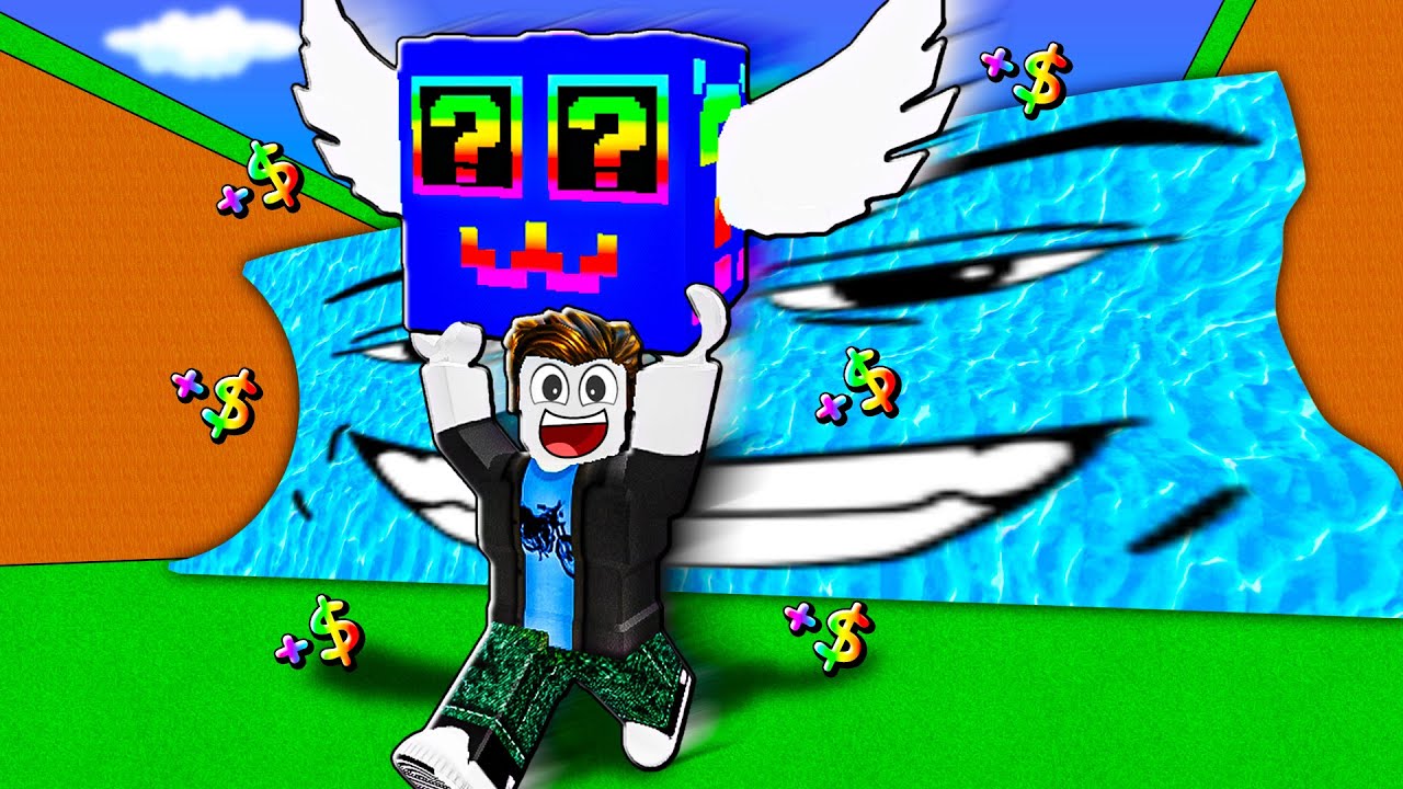 ESCAPE TSUNAMI FOR LUCKY BLOCKS in ROBLOX...