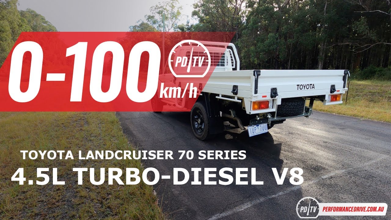 Toyota LandCruiser 70 Series 2022 года: разгон от 0 до 100 км/ч и звук двигателя