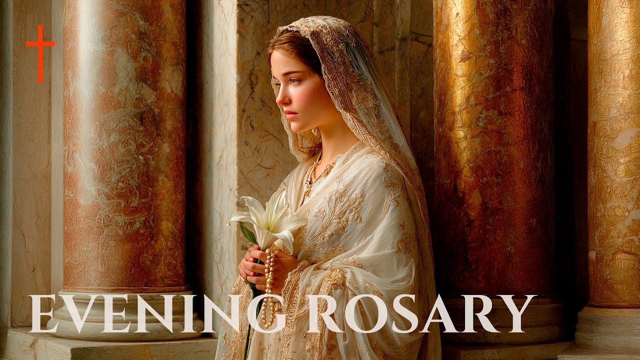 Evening Rosary Before Sleep 🌙 | Calm Catholic Prayer for Peace, Faith & Rest