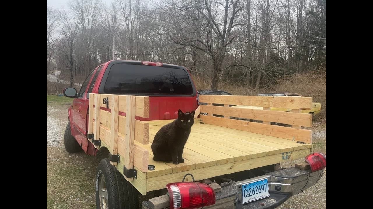 How I Built a DIY Wood Bed on My Pickup Truck - Hillbilly Pickup Bed #f150