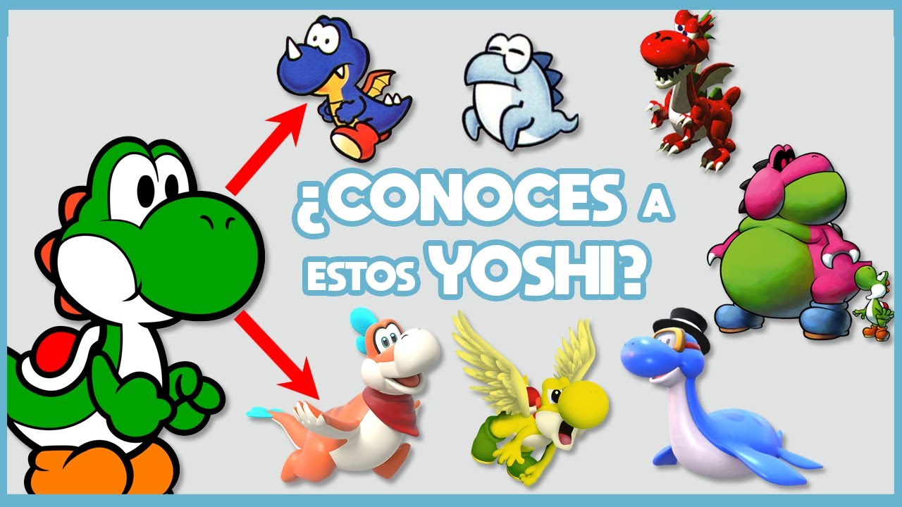 TODAS las RAZAS y COLORES de Yoshi que EXISTEN | N Deluxe