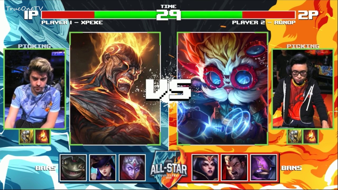 xPeke (Cassiopeia) vs RonOP (Draven) 1v1 2016 All-Star Barcelona