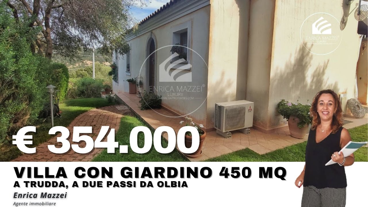 Villa con giardino e taverna vicinissima ad Olbia