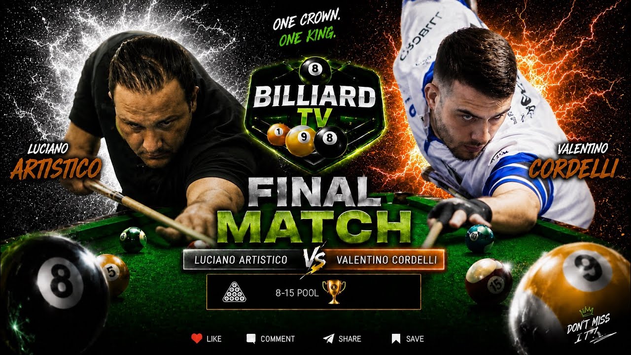 CORDELLI VALENTINO VS ARTISTICO LUCIANO Finali Campionato Nazionale 2025 BILLIARD TV
