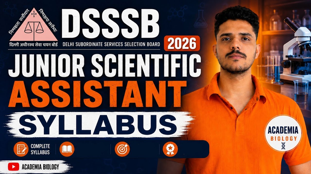  DSSSB Junior Scientific Assistant Syllabus 2026 | 290+ post  📈 last date 📅- 15 july 2026 #dsssb 