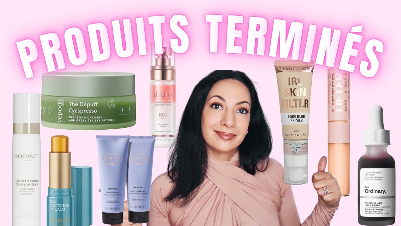 PRODUITS TERMIN&Eacute;S : HAIRCARE, BODYCARE, SKINCARE, MAKEUP ET PARFUM