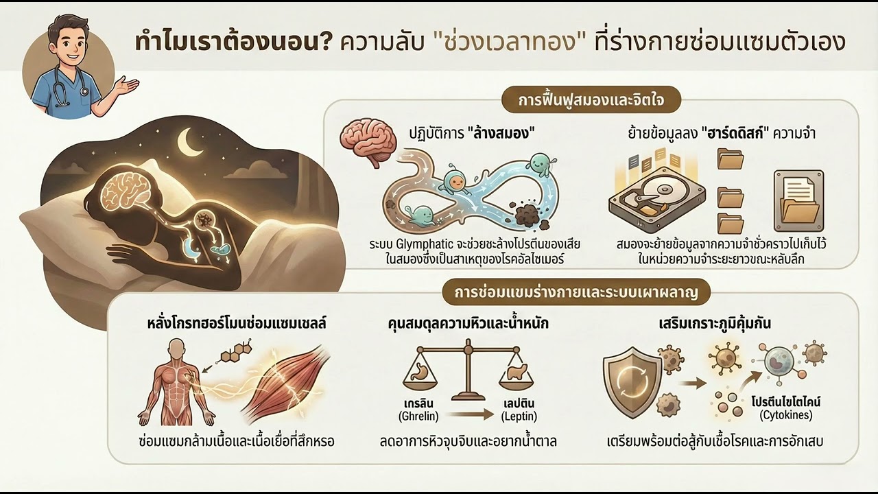 ทำไมเราต้องนอน? เปิดความลับ 