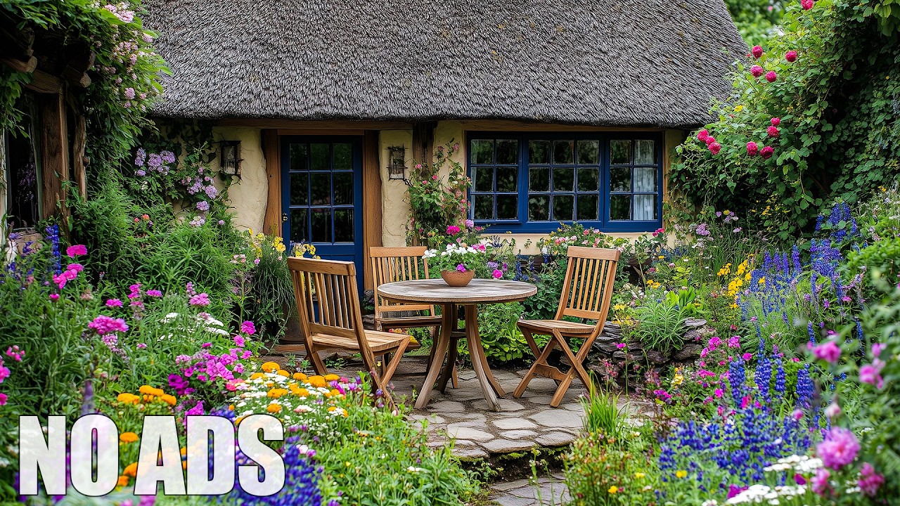 3 Hours Relaxing Music 🌿 Flower Garden Quiet Spring & Calm Anxiety & Overthinking 🎵 No Ads