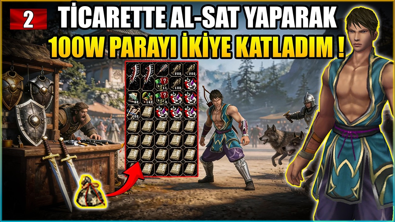 TİCARET İLE 100W PARAYI İKİYE KATLADIM ! Ticaret Serisi #2 l Metin2 Lucifer