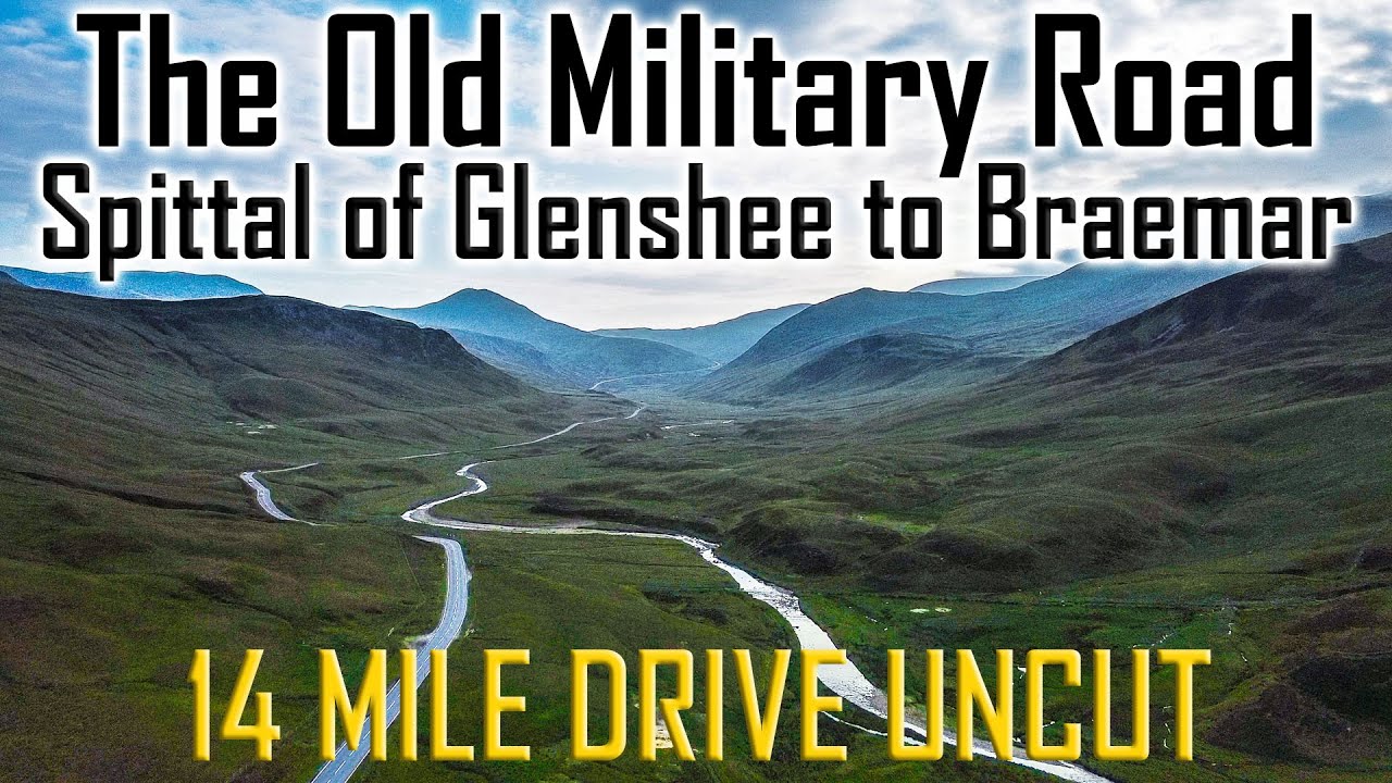 One of most beautiful roads in Scotland. The Old Military Road drive through Glenshee 14 miles uncut