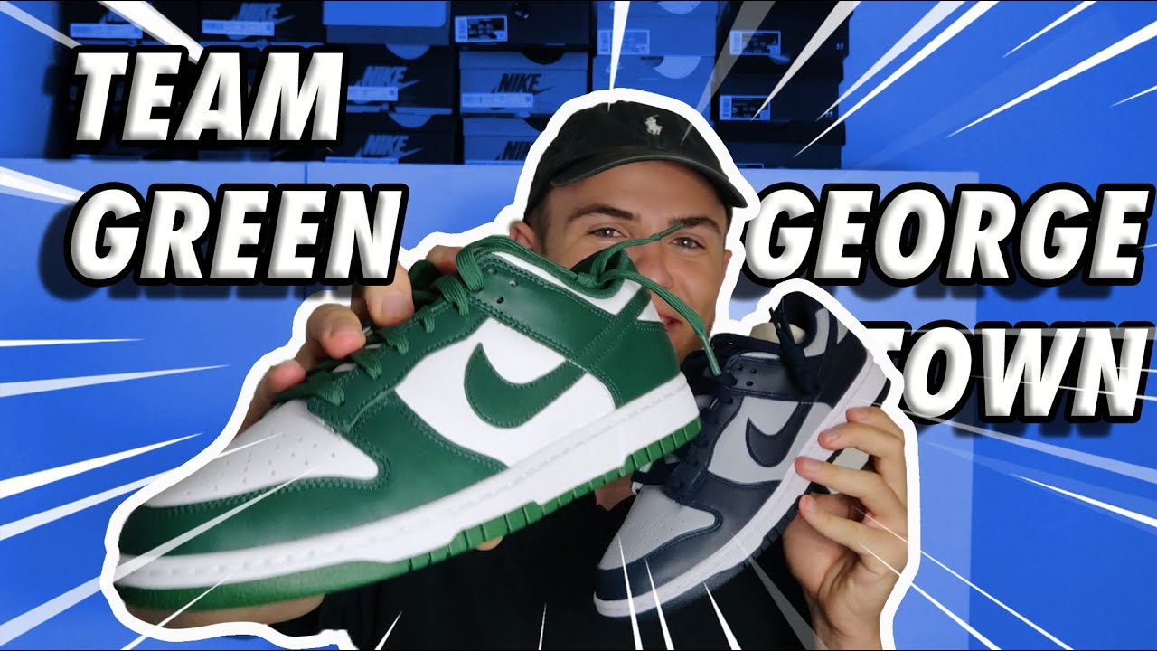 Nike Dunk Low Georgetown oder Team Green | Unboxing und Review